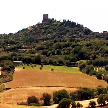 Кастильон-д-Орча, старинный замок на самом высоком холме.