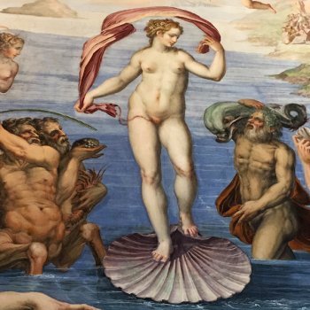 Рождение Венеры, деталь настенной фрески 16 века.